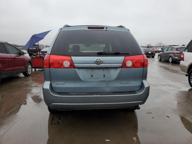 5TDZK23CX9S244252 - 2009 TOYOTA SIENNA CE BLUE photo 6