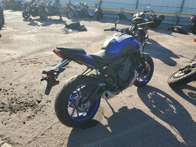 JYARM32E9NA004437 - 2022 YAMAHA MT07 BLUE photo 4