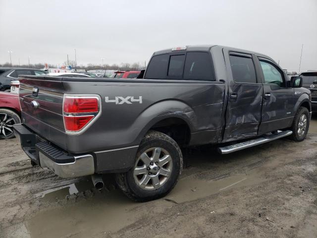 1FTFW1ET9DKF65777 - 2013 FORD F150 SUPERCREW GRAY photo 3