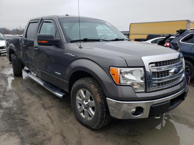 1FTFW1ET9DKF65777 - 2013 FORD F150 SUPERCREW GRAY photo 4