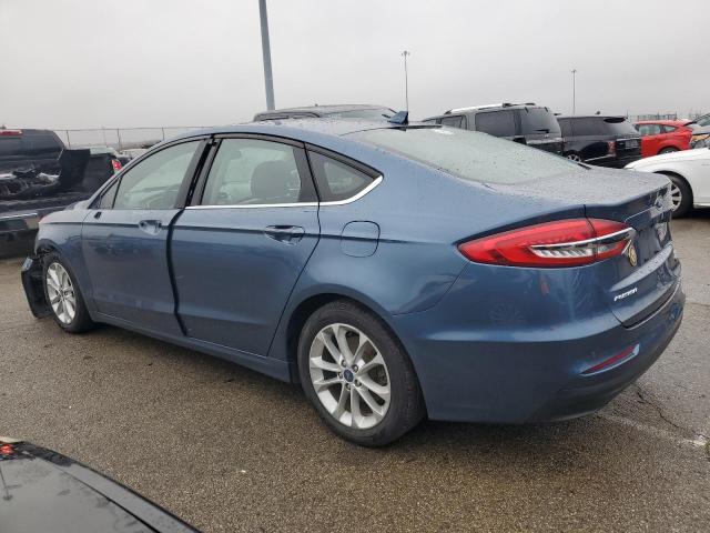 3FA6P0LUXKR208920 - 2019 FORD FUSION SE BLUE photo 2