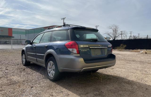 4S4BP60C086308274 - 2008 SUBARU OUTBACK BLUE photo 3