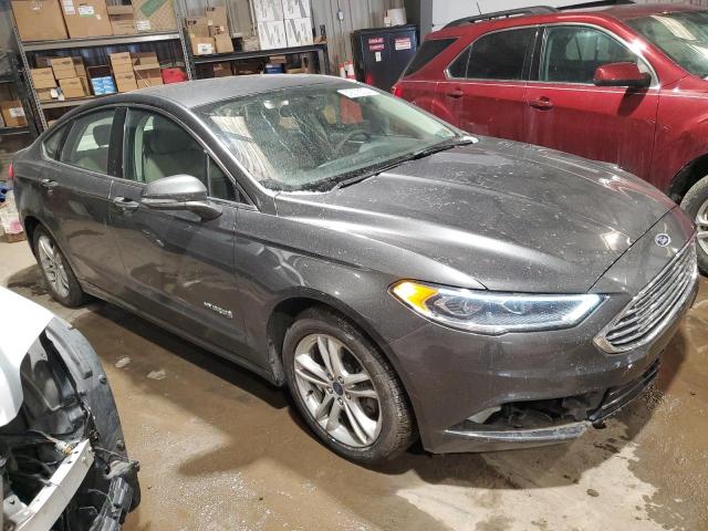 3FA6P0LU0JR147771 - 2018 FORD FUSION SE HYBRID CHARCOAL photo 4