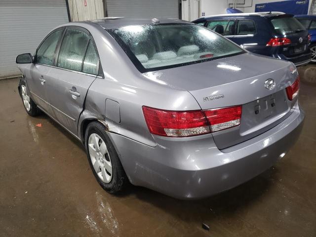 5NPET46C98H390827 - 2008 HYUNDAI SONATA GLS SILVER photo 2