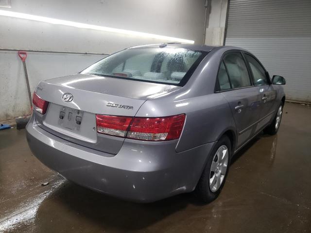 5NPET46C98H390827 - 2008 HYUNDAI SONATA GLS SILVER photo 3