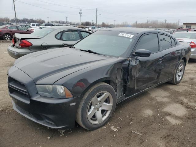 2C3CDXAT9DH667559 - 2013 DODGE CHARGER POLICE BLACK photo 1