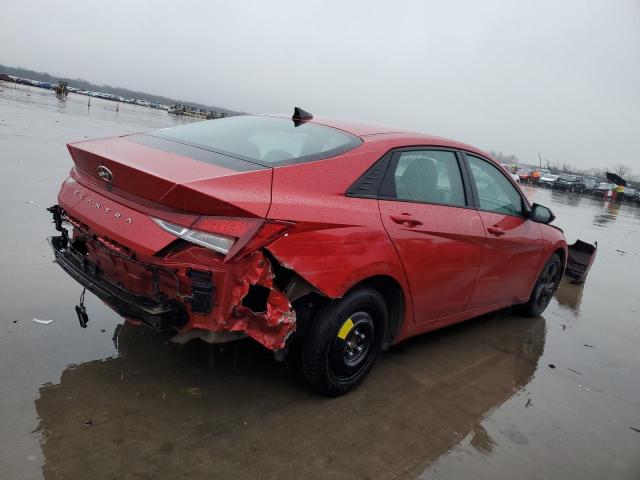 5NPLM4AG8MH052571 - 2021 HYUNDAI ELANTRA SEL RED photo 3