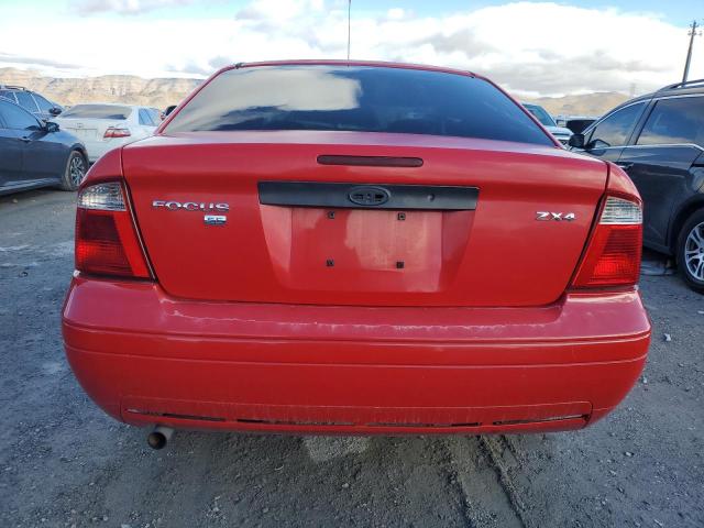 1FAHP34N05W293835 - 2005 FORD FOCUS ZX4 RED photo 6