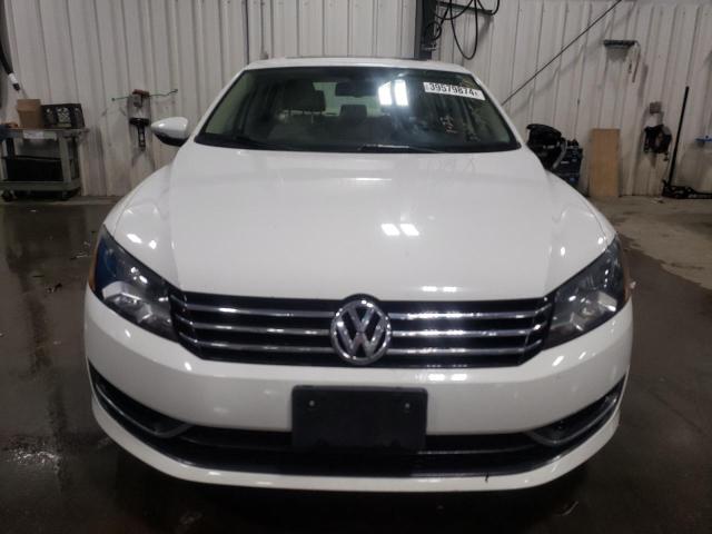 1VWBP7A33CC071425 - 2012 VOLKSWAGEN PASSAT SE WHITE photo 5