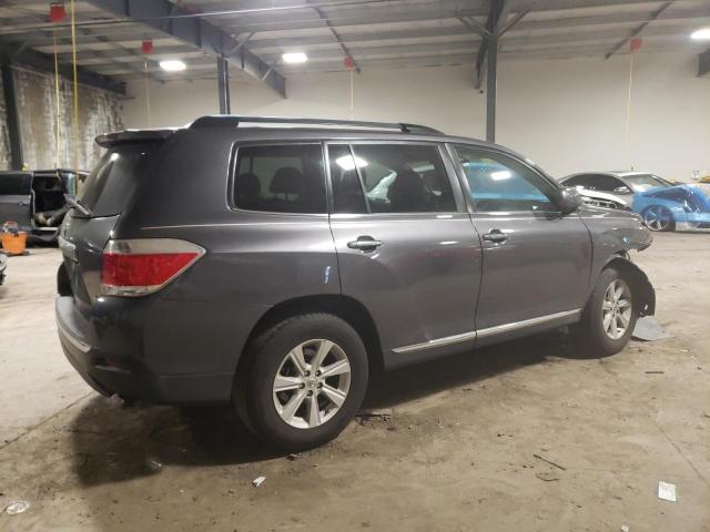 5TDBK3EH3CS145117 - 2012 TOYOTA HIGHLANDER BASE GRAY photo 3