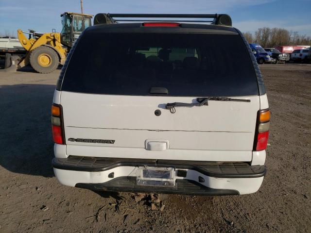 3GNFK16U66G113807 - 2006 CHEVROLET SUBURBAN K1500 WHITE photo 6