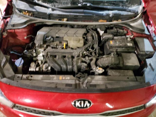 3KPA24AD1LE296519 - 2020 KIA RIO LX RED photo 11