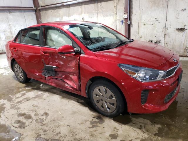 3KPA24AD1LE296519 - 2020 KIA RIO LX RED photo 4