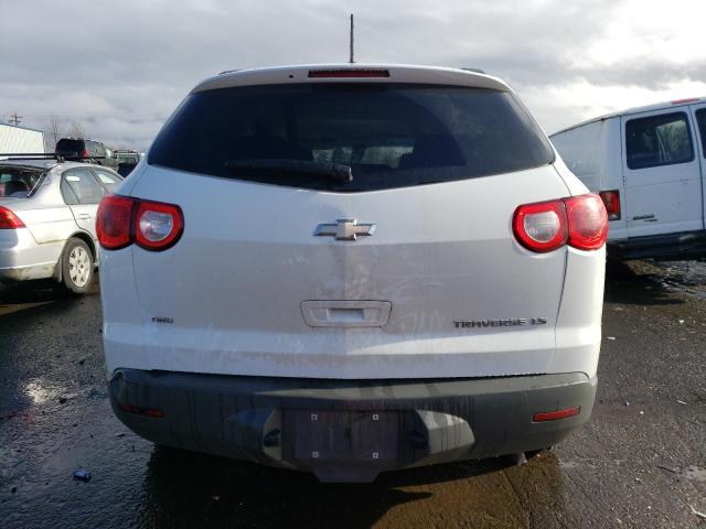 1GNLVEED5AS155518 - 2010 CHEVROLET TRAVERSE LS WHITE photo 6