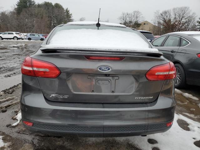 1FADP3J2XFL338002 - 2015 FORD FOCUS TITANIUM GRAY photo 6