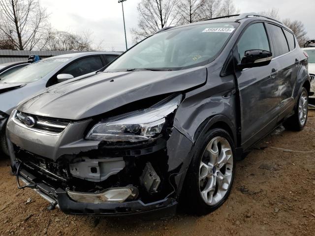 1FMCU0J99DUB23224 - 2013 FORD ESCAPE TITANIUM GRAY photo 1