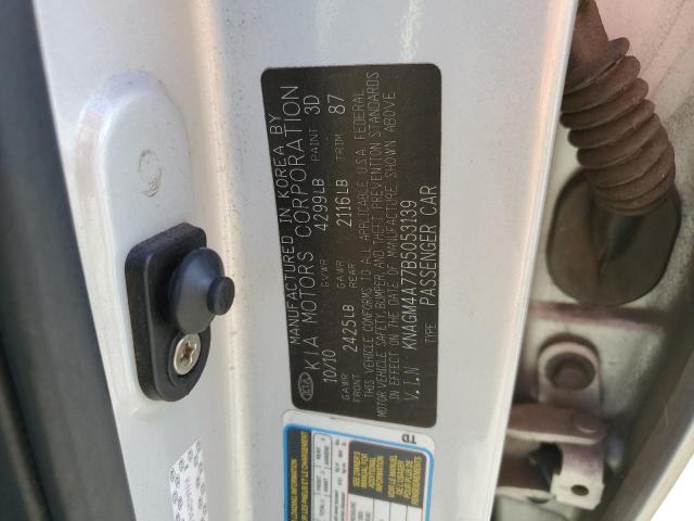 KNAGM4A77B5053139 - 2011 KIA OPTIMA LX SILVER photo 12