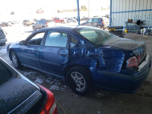 2G1WF52E249128033 - 2004 CHEVROLET IMPALA BLUE photo 2