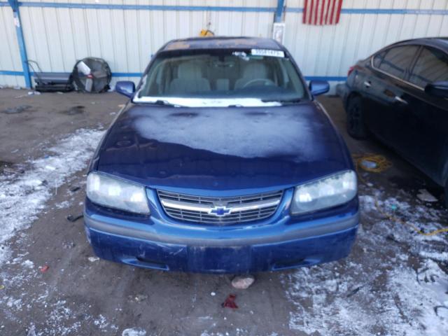 2G1WF52E249128033 - 2004 CHEVROLET IMPALA BLUE photo 5