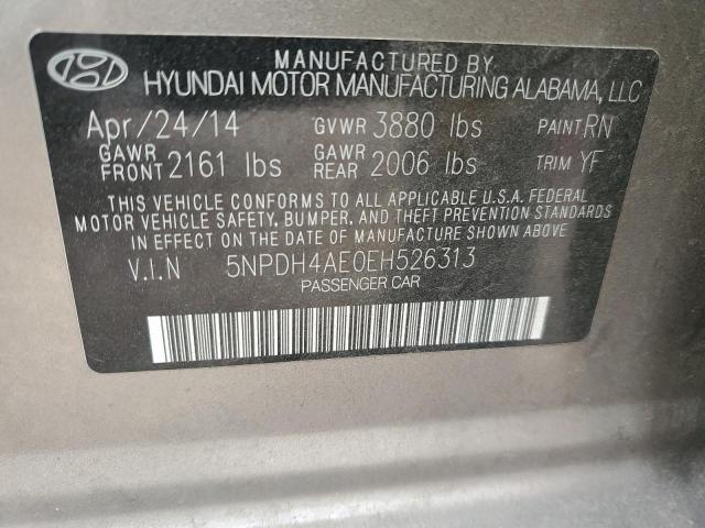 5NPDH4AE0EH526313 - 2013 HYUNDAI ELANTRA SE TAN photo 13