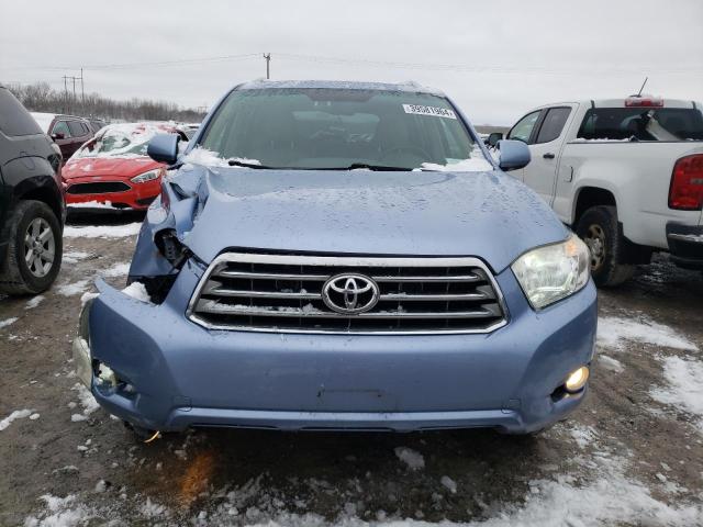 JTEES42A882039315 - 2008 TOYOTA HIGHLANDER LIMITED BLUE photo 5