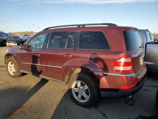 4JGBF71E77A241614 - 2007 MERCEDES-BENZ GL 450 4MATIC BURGUNDY photo 2