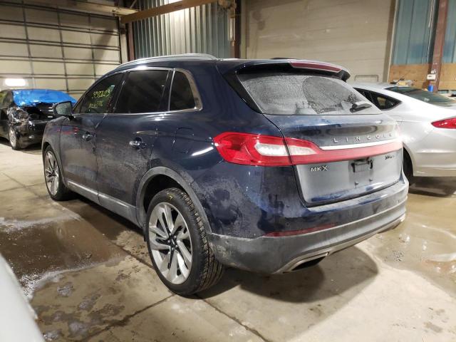 2LMPJ8LP9HBL48490 - 2017 LINCOLN MKX RESERVE Mavi foto 2