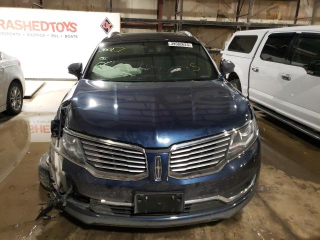 2LMPJ8LP9HBL48490 - 2017 LINCOLN MKX RESERVE Mavi foto 5