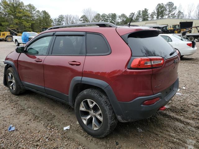 1C4PJMBS4EW242330 - 2014 JEEP CHEROKEE TRAILHAWK RED photo 2