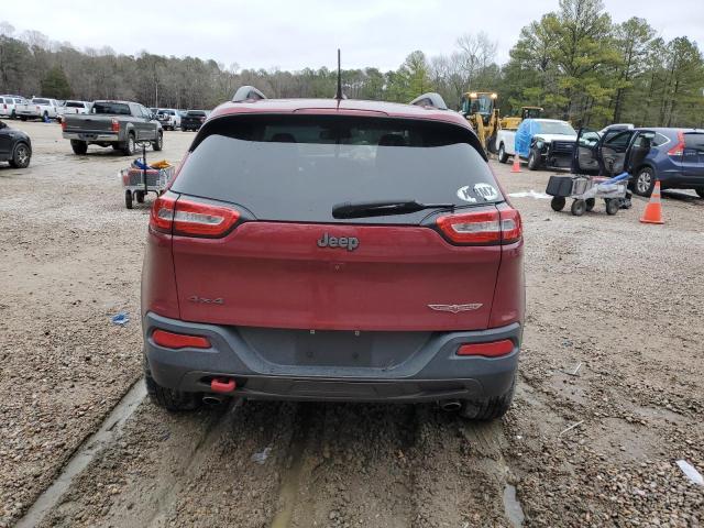 1C4PJMBS4EW242330 - 2014 JEEP CHEROKEE TRAILHAWK RED photo 6