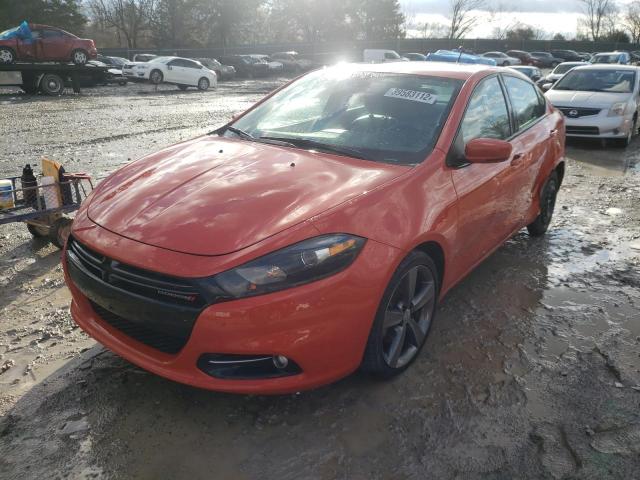 1C3CDFEB9FD160432 - 2015 DODGE DART GT RED photo 2