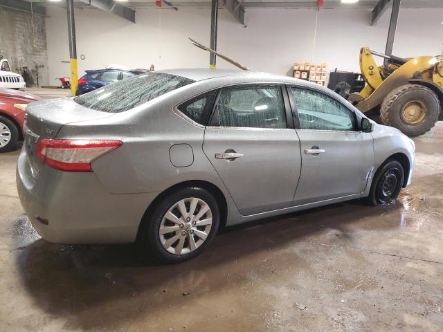 3N1AB7AP6EY325299 - 2014 NISSAN SENTRA S GRAY photo 3