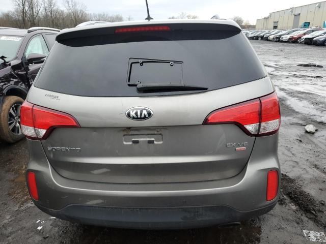 5XYKUDA73EG497689 - 2014 KIA SORENTO EX GRAY photo 6