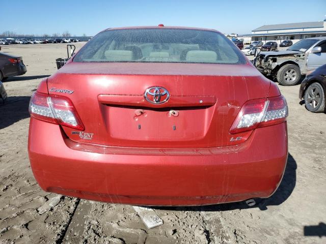 4T4BF3EK5BR210822 - 2011 TOYOTA CAMRY BASE RED photo 6