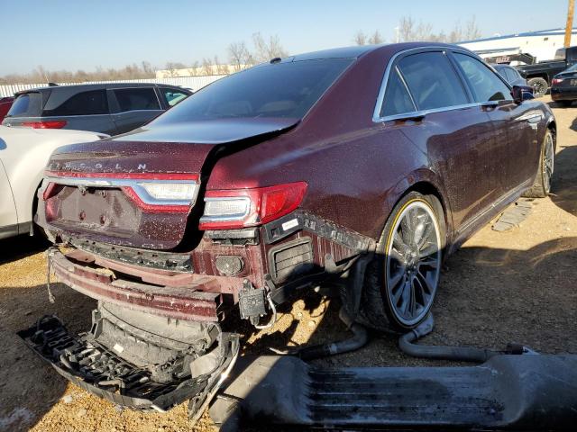 1LN6L9RP1H5607833 - 2017 LINCOLN CONTINENTA RESERVE MAROON photo 3