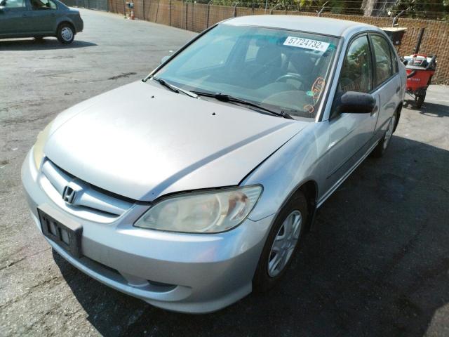 2HGES16305H604529 - 2005 HONDA CIVIC DX VP 银色 照片 2
