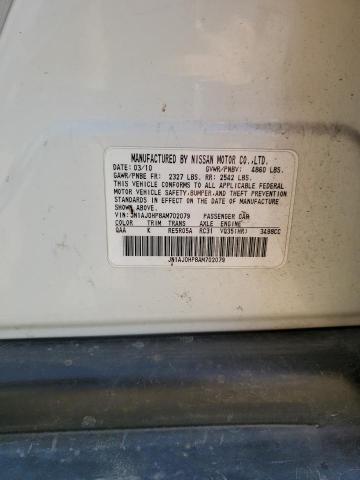 JN1AJ0HP8AM702079 - 2010 INFINITI EX35 BASE Սպիտակ լուսանկար 12