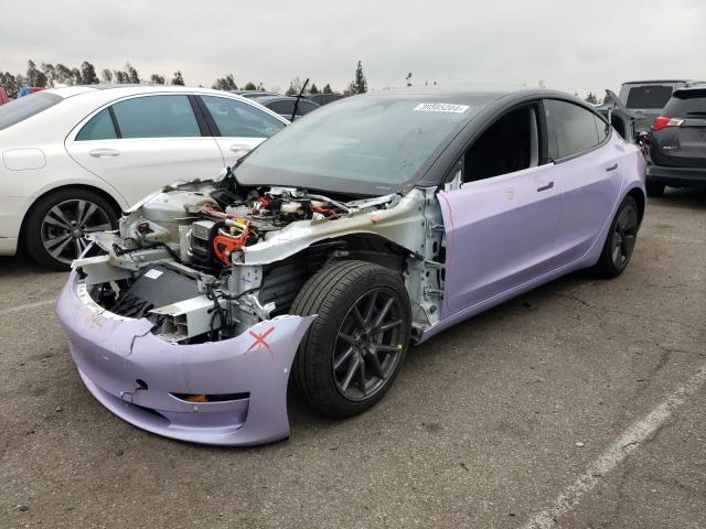 5YJ3E1EB8NF208070 - 2022 TESLA MODEL 3 PURPLE photo 1