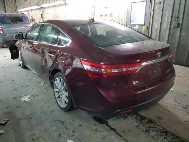 4T1BK1EB6DU031654 - 2013 TOYOTA AVALON BASE BURGUNDY photo 2