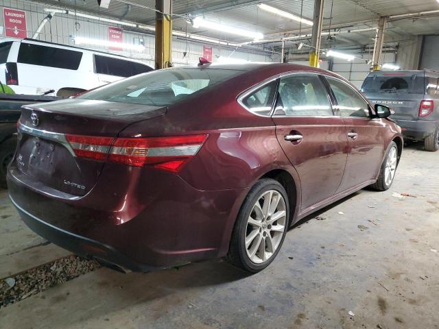 4T1BK1EB6DU031654 - 2013 TOYOTA AVALON BASE BURGUNDY photo 3