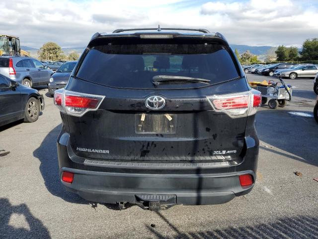 5TDJKRFH0GS243539 - 2016 TOYOTA HIGHLANDER XLE BLACK photo 6