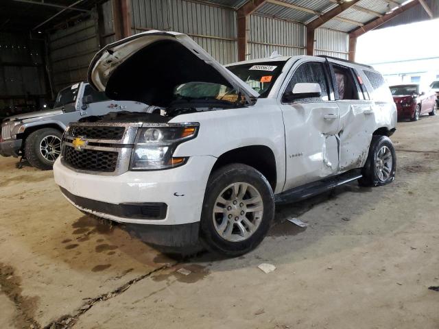 1GNSKBKC6KR274010 - 2019 CHEVROLET TAHOE K1500 LT WHITE photo 1