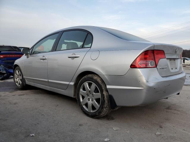 2HGFA16588H527499 - 2008 HONDA CIVIC LX SILVER photo 2