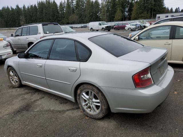 4S3BL626857213989 - 2005 SUBARU LEGACY 2.5I LIMITED SILVER photo 2