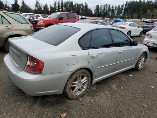 4S3BL626857213989 - 2005 SUBARU LEGACY 2.5I LIMITED SILVER photo 3