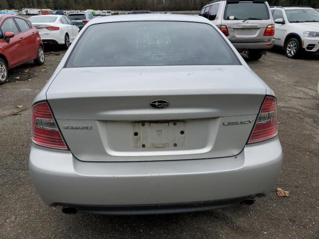 4S3BL626857213989 - 2005 SUBARU LEGACY 2.5I LIMITED SILVER photo 6