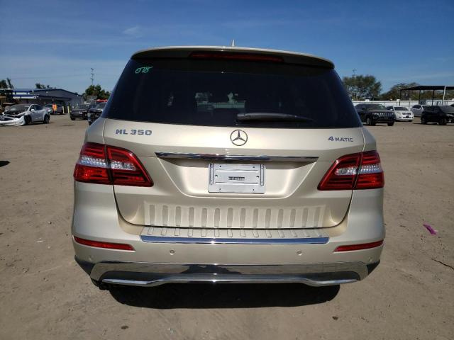 4JGDA5HB4CA015239 - 2012 MERCEDES-BENZ ML 350 4MATIC TAN photo 6