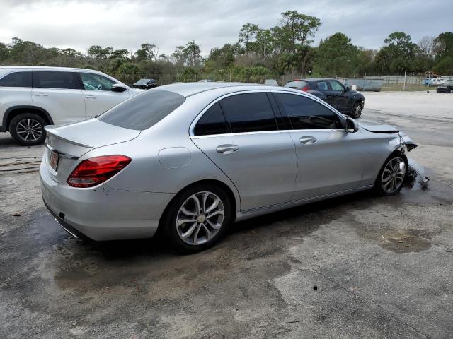 55SWF4JB0FU068209 - 2015 MERCEDES-BENZ C 300 SILVER photo 3