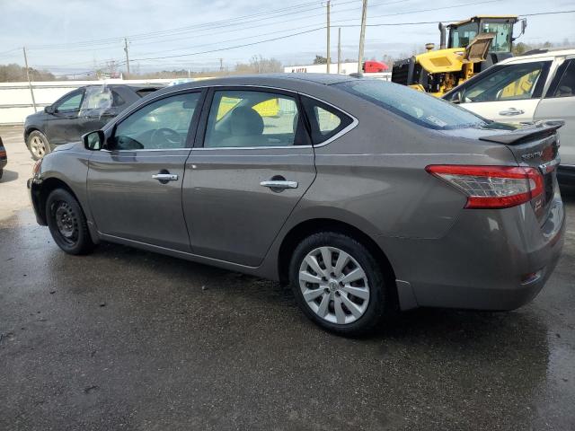 3N1AB7AP1FL682243 - 2015 NISSAN SENTRA S GRAY photo 2