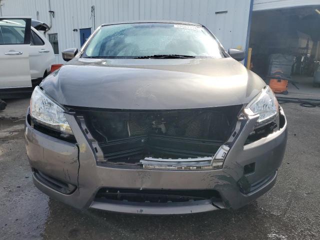 3N1AB7AP1FL682243 - 2015 NISSAN SENTRA S GRAY photo 5